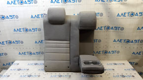 Right rear seat backrest Toyota Camry v55 15-17 usa gray cloth, with armrest, needs cleaning, tear