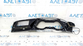 Front panel trim, speedometer frame for the Audi A4 B8 08-16 monitor, gray, with air duct deflector
