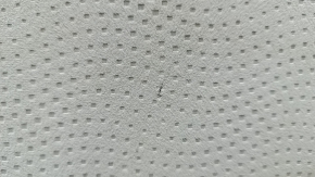 Right rear seat backrest for a Nissan Leaf 2013-2017, gray fabric. Dry-cleanable, rips in fabric.