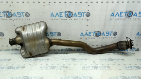 The exhaust pipe, the middle part of the Audi A4 B8 13-16 rest 2.0T, is torn.