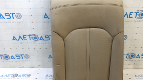 Left rear seat back for Hyundai Sonata 15-17, beige leather, dry-cleanable, dents, missing headrest latch