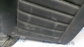 Right rear seat backrest for Ford Fusion mk5 13-16, black fabric, white stitching, dry cleanable, cracked