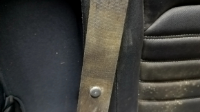 Left rear seat back for Ford Fusion mk5 13-16, black fabric, white stitching, with armrest, with belt and latch, dents, dry cleanable