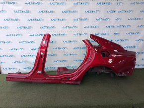 Quarter wing rear left Lincoln MKZ 13-20 red, on the body, dented, bumps