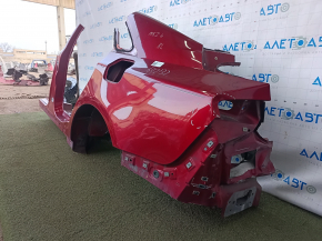 Quarter wing rear left Lincoln MKZ 13-20 red, on the body, dented, bumps