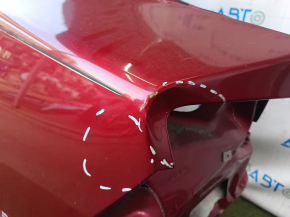 Quarter wing rear left Lincoln MKZ 13-20 red, on the body, dented, bumps
