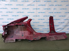Quarter wing rear left Lincoln MKZ 13-20 red, on the body, dented, bumps