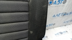Right rear seat backrest for Ford Edge 15-24, black cloth, dry cleanable