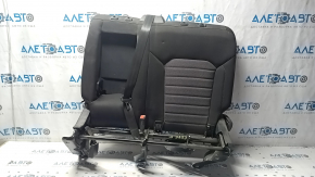 Left rear seat backrest for Ford Edge 15-24, black cloth, with belt and latch, dry-cleanable