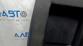 Left rear seat backrest for Ford Edge 15-24, black cloth, with belt and latch, dry-cleanable