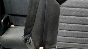 Left rear seat backrest for Ford Edge 15-24, black cloth, with belt and latch, dry-cleanable