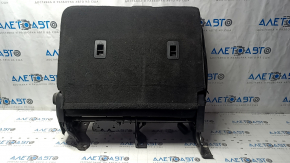 Left rear seat backrest for Ford Edge 15-24, black cloth, with belt and latch, dry-cleanable