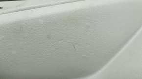 Front left door panel for Ford C-max MK2 2013-2018, beige with beige plastic insert, beige leather armrest, with handle, scratches, needs cleaning, dented