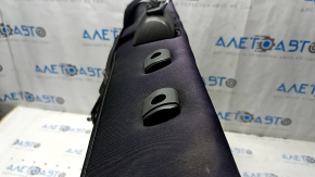 Left rear seat back for Ford Fusion mk5 13-16, black fabric, white stitching, with belt, dry clean, faded, broken latches on trim
