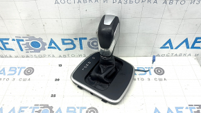 Gear knob with shifter cover for Ford C-max MK2 13-14, black leather, scratches