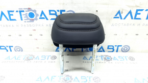 Mazda CX-30 2023 right rear headrest, black leather, dark brown stitching