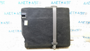 Rear row of seats, upper left part, Ford Fusion mk5 17-20, black cloth, with belt, dent, needs cleaning