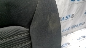 Left rear seat backrest for Ford Fusion mk5 13-16, black fabric, white stitching, with belt and latch, dry cleanable, faded