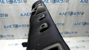 Left rear seat backrest for Ford Fusion mk5 13-16, black fabric, white stitching, with belt and latch, dry cleanable, faded