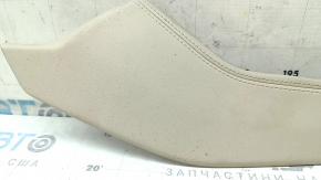 Upper left side center console trim for Audi Q5 80A 18-24 beige leather, scratches, needs cleaning