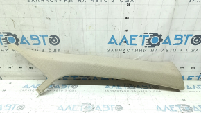 Right front pillar trim for Audi Q5 80A 18-24 beige, cleanable, white mount