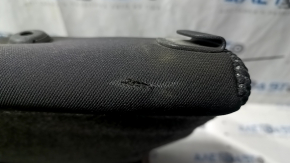 Dodge Dart 13-16 SXT rear seat back, black, one-piece, with perforated fabric inserts, dry-cleanable, dented, faded