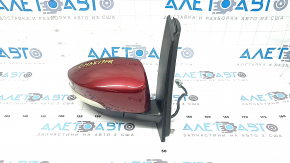 Right side mirror assembly for Ford C-max MK2 13-18, 9 pins, turn signal, heated, red