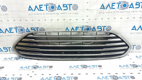Ford C-max MK2 2017-2018 USA front bumper upper grille, restyling, chrome, non-factory holes, broken mount, sand