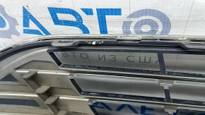 Ford C-max MK2 2017-2018 USA front bumper upper grille, restyling, chrome, non-factory holes, broken mount, sand