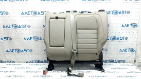 Rear seat backrest, 2nd row, left, Ford C-max MK2 13-18, beige leather, with seat belt, scratches on plastic, needs cleaning