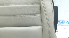 Rear seat cushion, 2nd row, left, Ford C-max MK2 13-18, gray leather, dry-cleanable, wrinkled