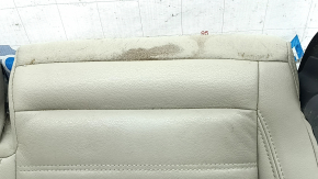 Rear seat cushion, 2nd row, left, Ford C-max MK2 13-18, gray leather, dry-cleanable, wrinkled