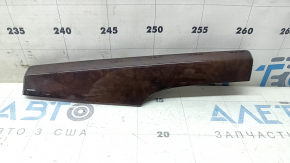 Left front panel inserts for Audi Q5 80A 18-24, walnut root wood, scratches