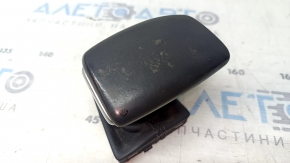 Audi Q5 80A 18-19 leather gear knob, gray, scratches, needs cleaning