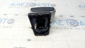 Audi Q5 80A 18-19 leather gear knob, gray, scratches, needs cleaning