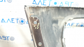 The bare lower rear bumper of the Audi Q5 80A 18-20 blue, dents, scratches, broken fasteners