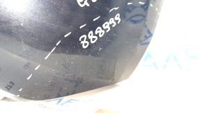 The bare lower rear bumper of the Audi Q5 80A 18-20 blue, dents, scratches, broken fasteners
