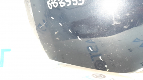 The bare lower rear bumper of the Audi Q5 80A 18-20 blue, dents, scratches, broken fasteners