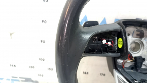 Audi Q5 80A 18-20 leather steering wheel, gray, no buttons, heated, dry-cleanable, scratches