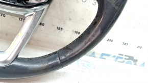 Audi Q5 80A 18-20 leather steering wheel, gray, no buttons, heated, dry-cleanable, scratches