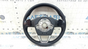 Audi Q5 80A 18-20 leather steering wheel, gray, no buttons, heated, dry-cleanable, scratches
