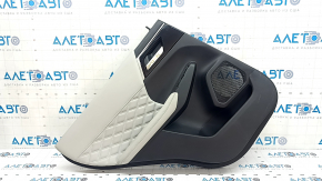 Mitsubishi Outlander 22-23 rear left door panel, black with gray leather