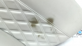 Mitsubishi Outlander 22-23 rear right door panel, black with gray leather, with gray leather armrest, with handle, scratches, dented, needs cleaning