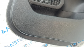Mitsubishi Outlander 22-23 rear right door panel, black with gray leather, with gray leather armrest, with handle, scratches, dented, needs cleaning