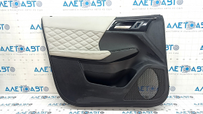Mitsubishi Outlander 22-23 black and gray leather front left door panel