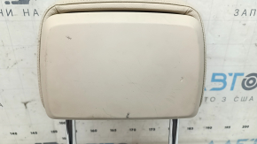 Audi Q5 80A 18-20 passenger seat headrest, beige leather, scratches