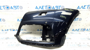 Front bare bumper, left side, Audi Q5 80A 18-20 blue, for parking sensors, for headlight washers, without plug, cracked, sand, scratches