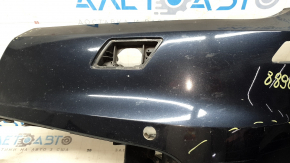 Front bare bumper, left side, Audi Q5 80A 18-20 blue, for parking sensors, for headlight washers, without plug, cracked, sand, scratches