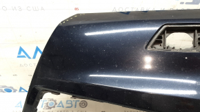 Front bare bumper, left side, Audi Q5 80A 18-20 blue, for parking sensors, for headlight washers, without plug, cracked, sand, scratches