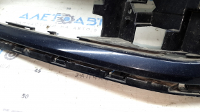 Front bare bumper, left side, Audi Q5 80A 18-20 blue, for parking sensors, for headlight washers, without plug, cracked, sand, scratches